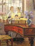 Around the Piano-Walter Firle-Framed Giclee Print