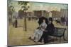 Walter Greaves and Alice Greaves on the Embankment-Walter Greaves-Mounted Giclee Print