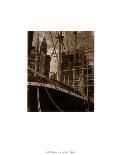 World Trade Center and Brooklyn Bridge-Walter Gritsik-Framed Art Print