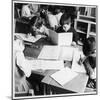Walter Halls Primary School, Nottingham Children Reading, Writing and Drawing-Henry Grant-Mounted Photographic Print