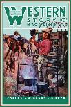 Western Story Magazine: Supper Time-Walter Kaskell Kinton-Stretched Canvas