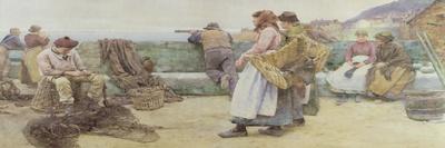 The Old Quilt-Walter Langley-Giclee Print