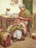 The Old Quilt-Walter Langley-Giclee Print