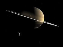 Saturn From Iapetus, Artwork-Walter Myers-Photographic Print