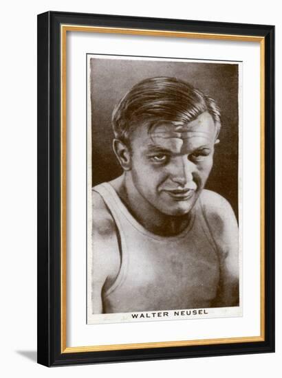 Walter Neusel, German Boxer, 1938-null-Framed Giclee Print