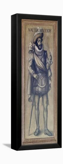 Walter Raleigh, English Explorer-Science Source-Framed Premier Image Canvas