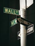 Wall Street Sign, New York City, New York State, USA-Walter Rawlings-Photographic Print