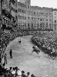 People Watching Horse Race that Is Traditional Part of the Palio Celebration-Walter Sanders-Photographic Print