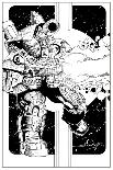 Slammers Cover for 'Cards Illustrated' No. 8 - Inks-Walter Simonson-Framed Art Print