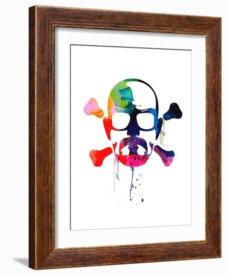 Walter Skull Watercolor-Lora Feldman-Framed Art Print