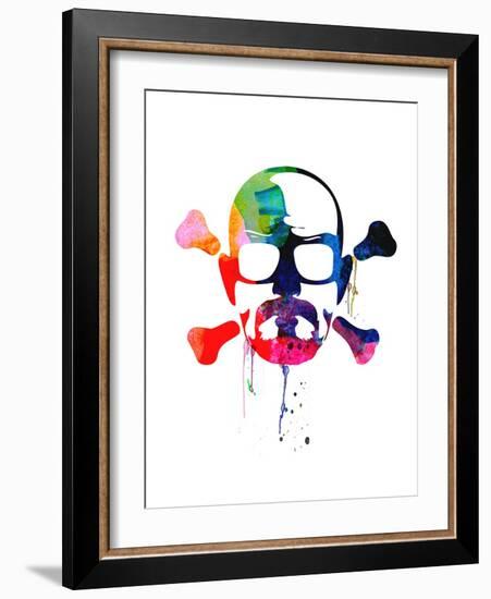 Walter Skull Watercolor-Lora Feldman-Framed Art Print