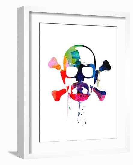 Walter Skull Watercolor-Lora Feldman-Framed Art Print