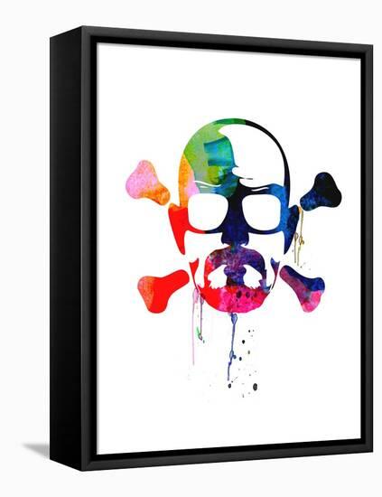 Walter Skull Watercolor-Lora Feldman-Framed Stretched Canvas