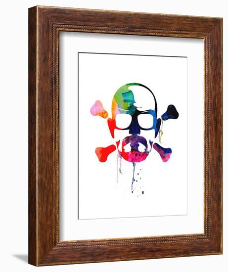 Walter Skull Watercolor-Lora Feldman-Framed Premium Giclee Print