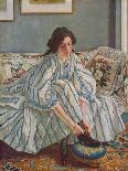 Tying Her Shoe, c1900-Walter Westley Russell-Framed Giclee Print