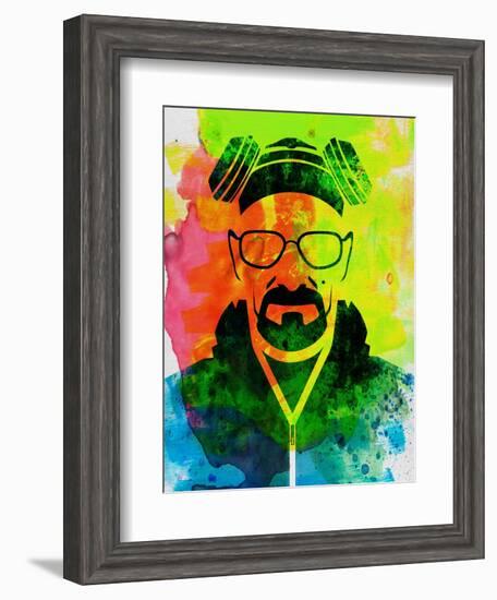 Walter White Watercolor 1-Anna Malkin-Framed Art Print