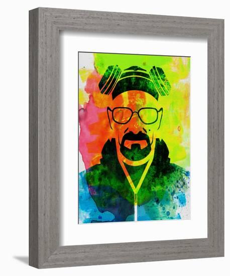 Walter White Watercolor 1-Anna Malkin-Framed Art Print