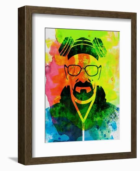 Walter White Watercolor 1-Anna Malkin-Framed Art Print