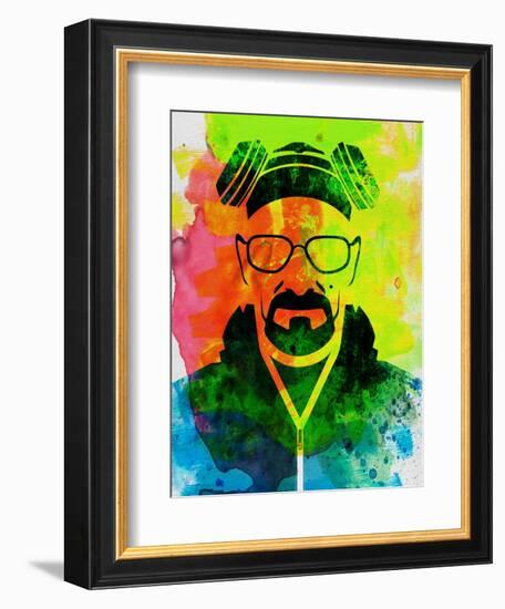 Walter White Watercolor 1-Anna Malkin-Framed Art Print