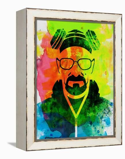 Walter White Watercolor 1-Anna Malkin-Framed Stretched Canvas