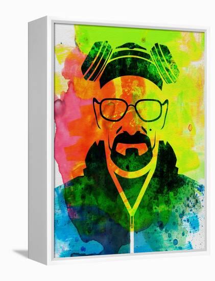 Walter White Watercolor 1-Anna Malkin-Framed Stretched Canvas