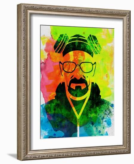 Walter White Watercolor 1-Anna Malkin-Framed Art Print