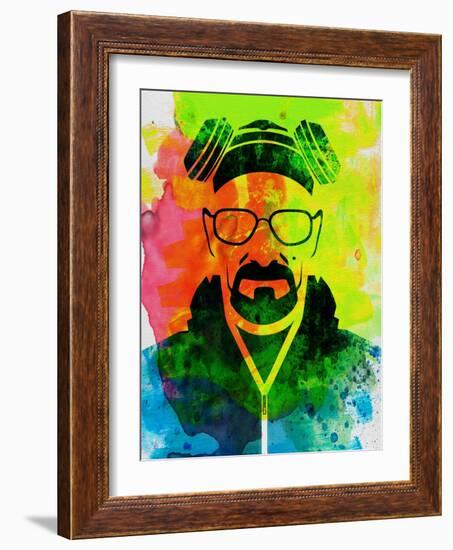 Walter White Watercolor 1-Anna Malkin-Framed Art Print