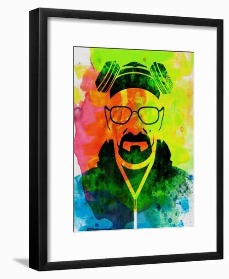 Walter White Watercolor 1-Anna Malkin-Framed Art Print