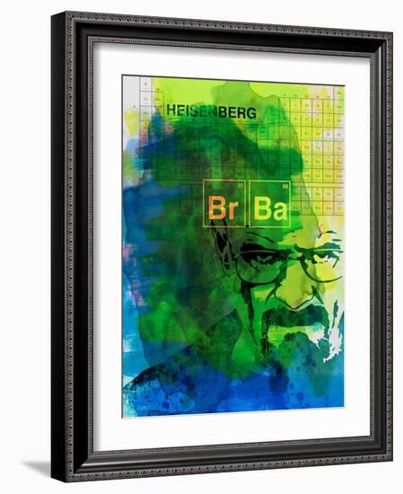 Walter White Watercolor 2-Anna Malkin-Framed Art Print