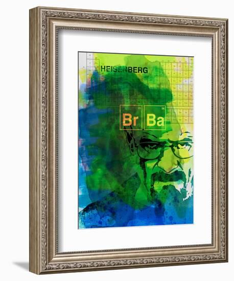 Walter White Watercolor 2-Anna Malkin-Framed Art Print