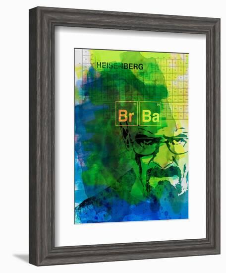 Walter White Watercolor 2-Anna Malkin-Framed Art Print