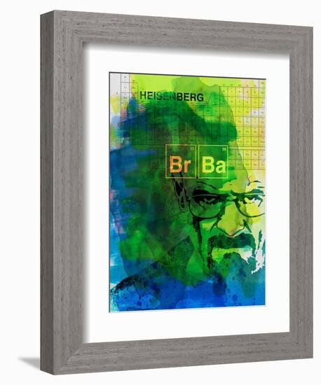 Walter White Watercolor 2-Anna Malkin-Framed Art Print