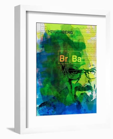 Walter White Watercolor 2-Anna Malkin-Framed Art Print