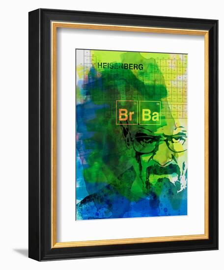 Walter White Watercolor 2-Anna Malkin-Framed Art Print