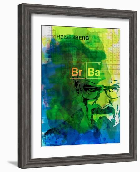 Walter White Watercolor 2-Anna Malkin-Framed Art Print