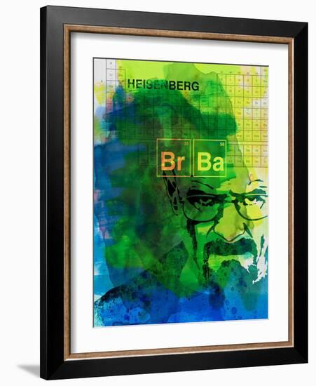 Walter White Watercolor 2-Anna Malkin-Framed Art Print