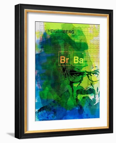 Walter White Watercolor 2-Anna Malkin-Framed Art Print