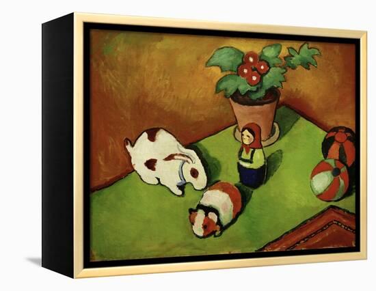 Walterchens Spielsachen (Walterchen's Toys), 1912-Auguste Macke-Framed Premier Image Canvas