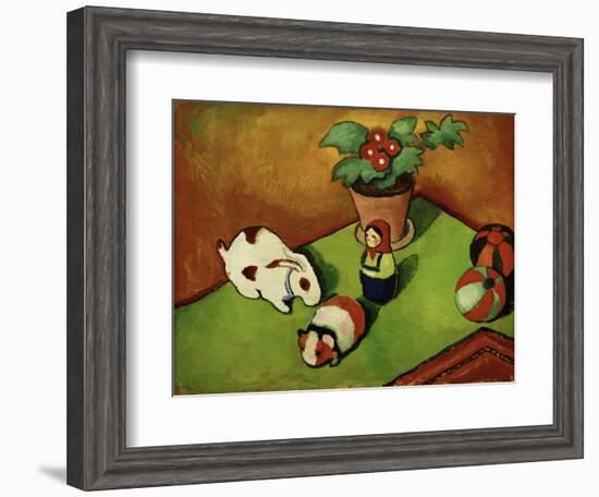 Walterchens Spielsachen (Walterchen's Toys), 1912-Auguste Macke-Framed Giclee Print