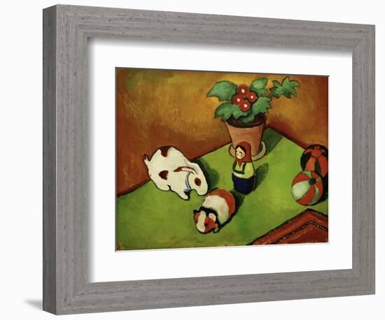 Walterchens Spielsachen (Walterchen's Toys), 1912-Auguste Macke-Framed Giclee Print