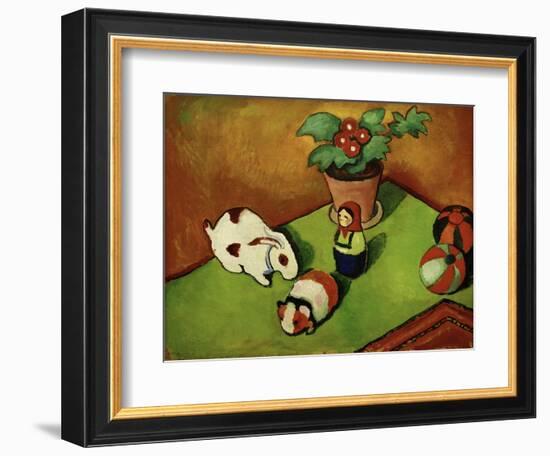 Walterchens Spielsachen (Walterchen's Toys), 1912-Auguste Macke-Framed Giclee Print