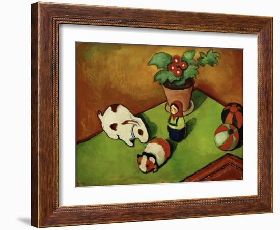 Walterchens Spielsachen (Walterchen's Toys), 1912-Auguste Macke-Framed Giclee Print