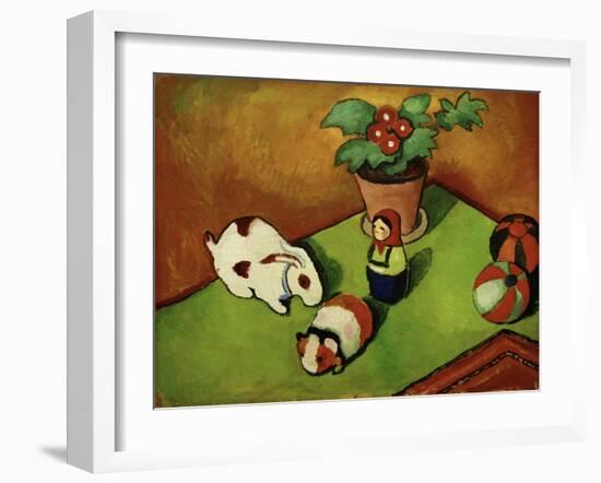 Walterchens Spielsachen (Walterchen's Toys), 1912-Auguste Macke-Framed Giclee Print