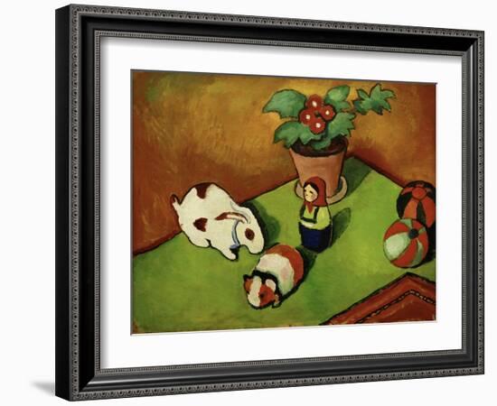 Walterchens Spielsachen (Walterchen's Toys), 1912-Auguste Macke-Framed Giclee Print