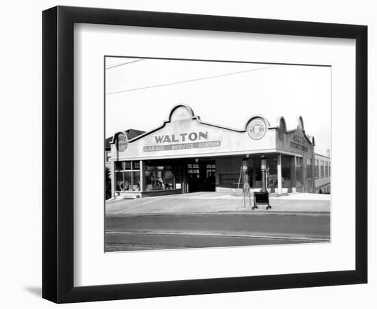 Walton Garage and Service Station, 1926-Chapin Bowen-Framed Giclee Print