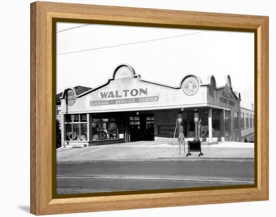 Walton Garage and Service Station, 1926-Chapin Bowen-Framed Premier Image Canvas