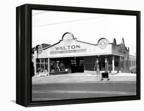 Walton Garage and Service Station, 1926-Chapin Bowen-Framed Premier Image Canvas