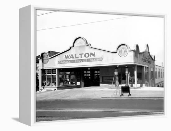 Walton Garage and Service Station, 1926-Chapin Bowen-Framed Premier Image Canvas