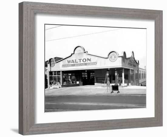 Walton Garage and Service Station, 1926-Chapin Bowen-Framed Giclee Print