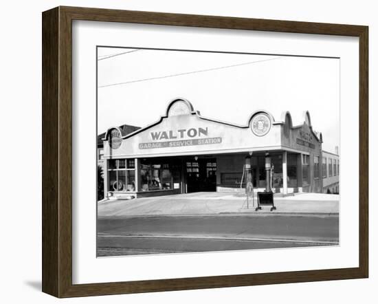 Walton Garage and Service Station, 1926-Chapin Bowen-Framed Giclee Print